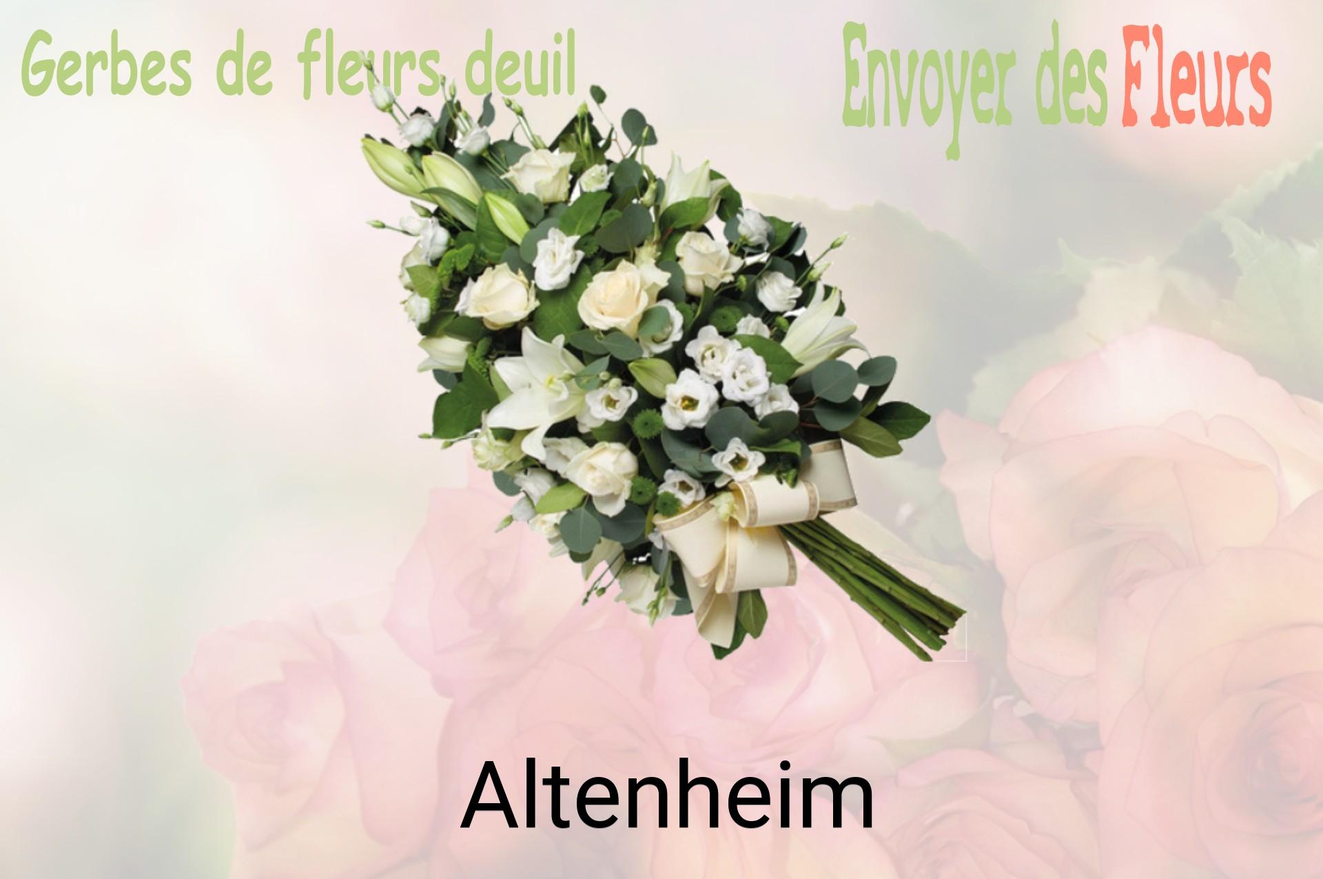 Gerbe de fleurs de deuil livrée à Altenheim